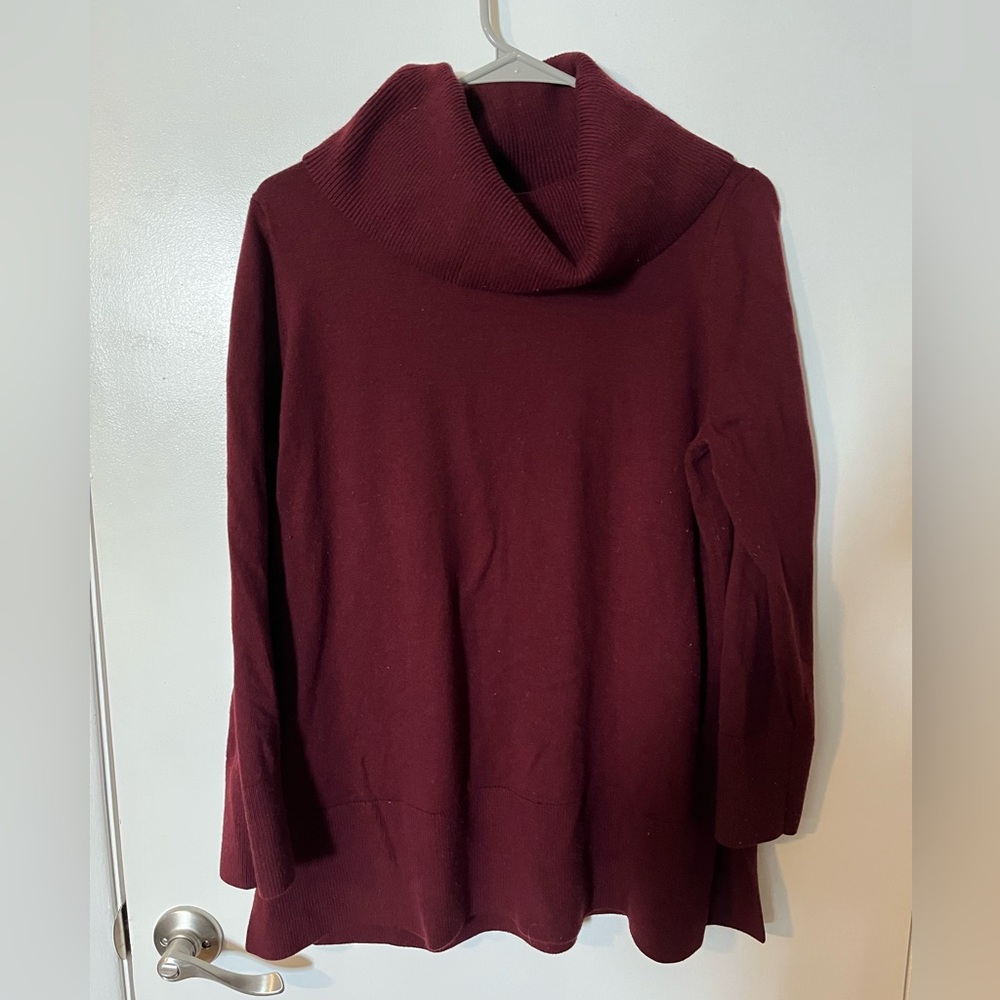 LOFT Cowl Neck Tunic Sweater